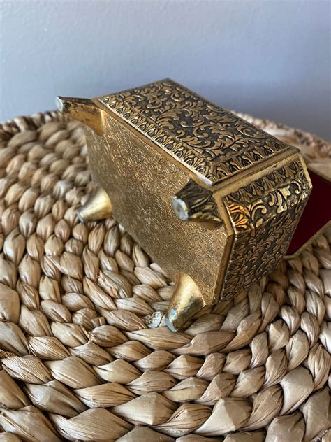 black orange metal trinket box|small metal trinkets.